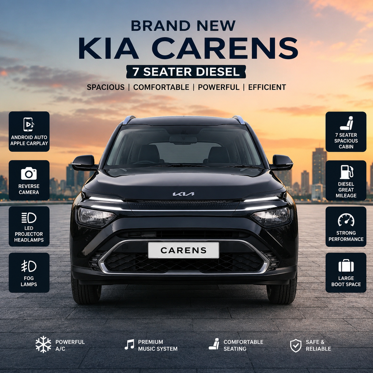 Kia Carens 7 Seater Brand New 2026